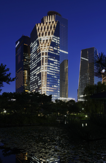 IFC Seoul Building Night View Image