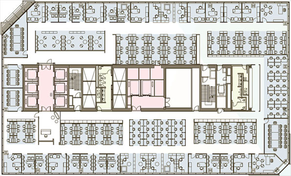 Office Layout 3D Structure Image